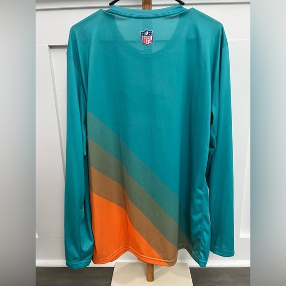 Miami Dolphins Nike Sideline Legend Prism Performance Long Sleeve - Aqua sz XL - Picture 8 of 8